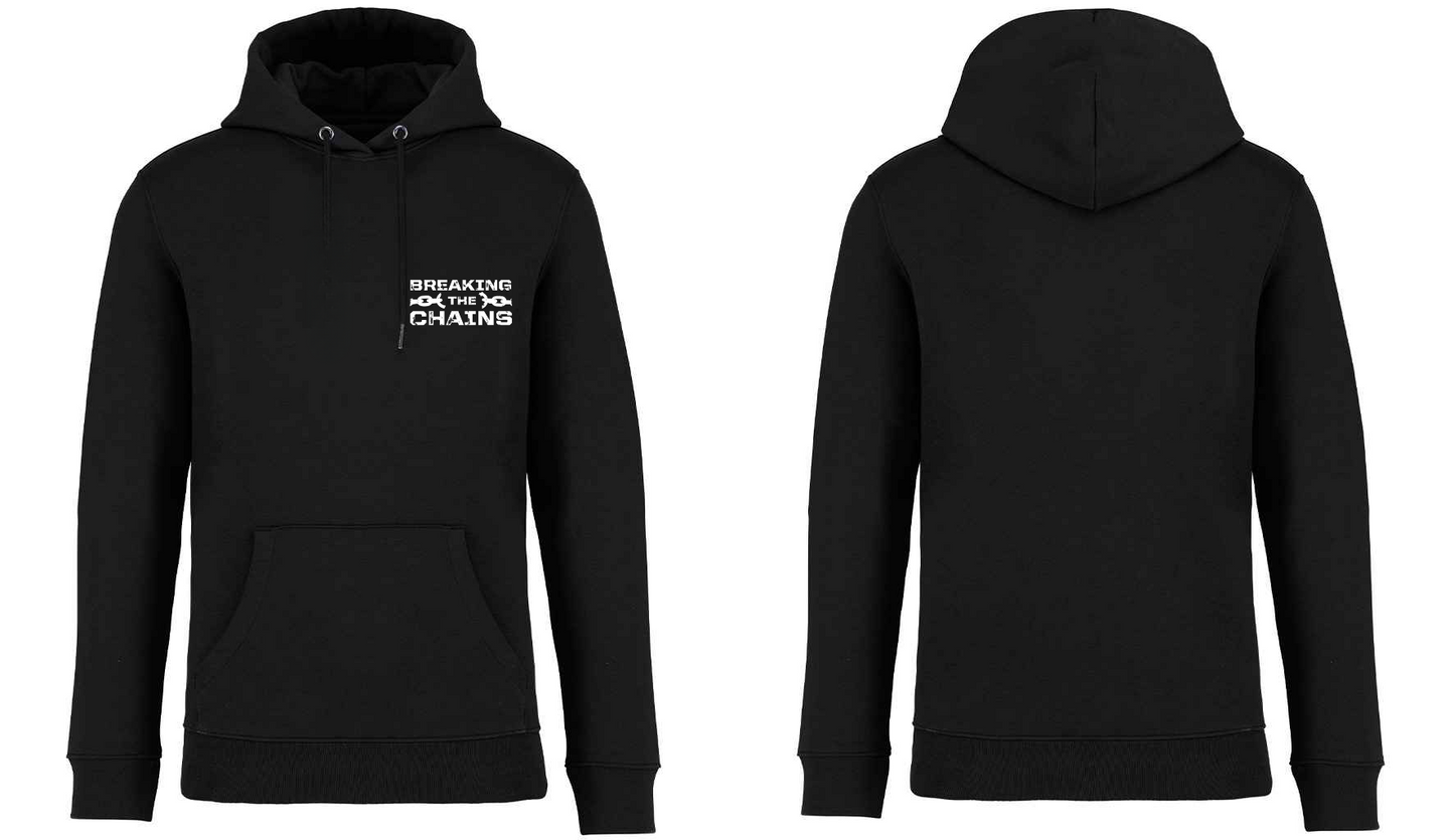 Breaking The Chains Pocket Logo Unisex Hoodie