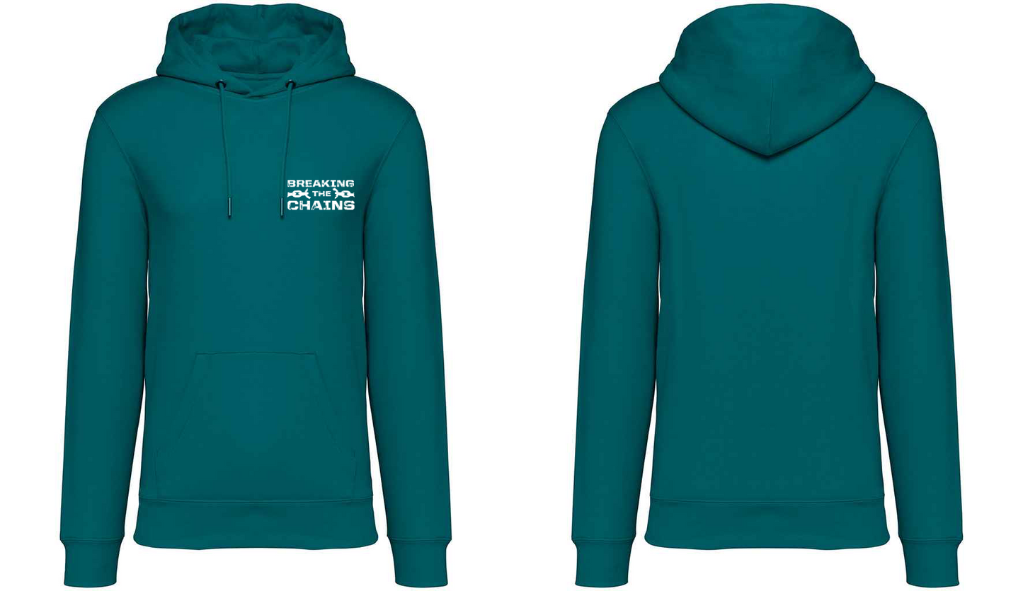 Breaking The Chains Pocket Logo Unisex Hoodie