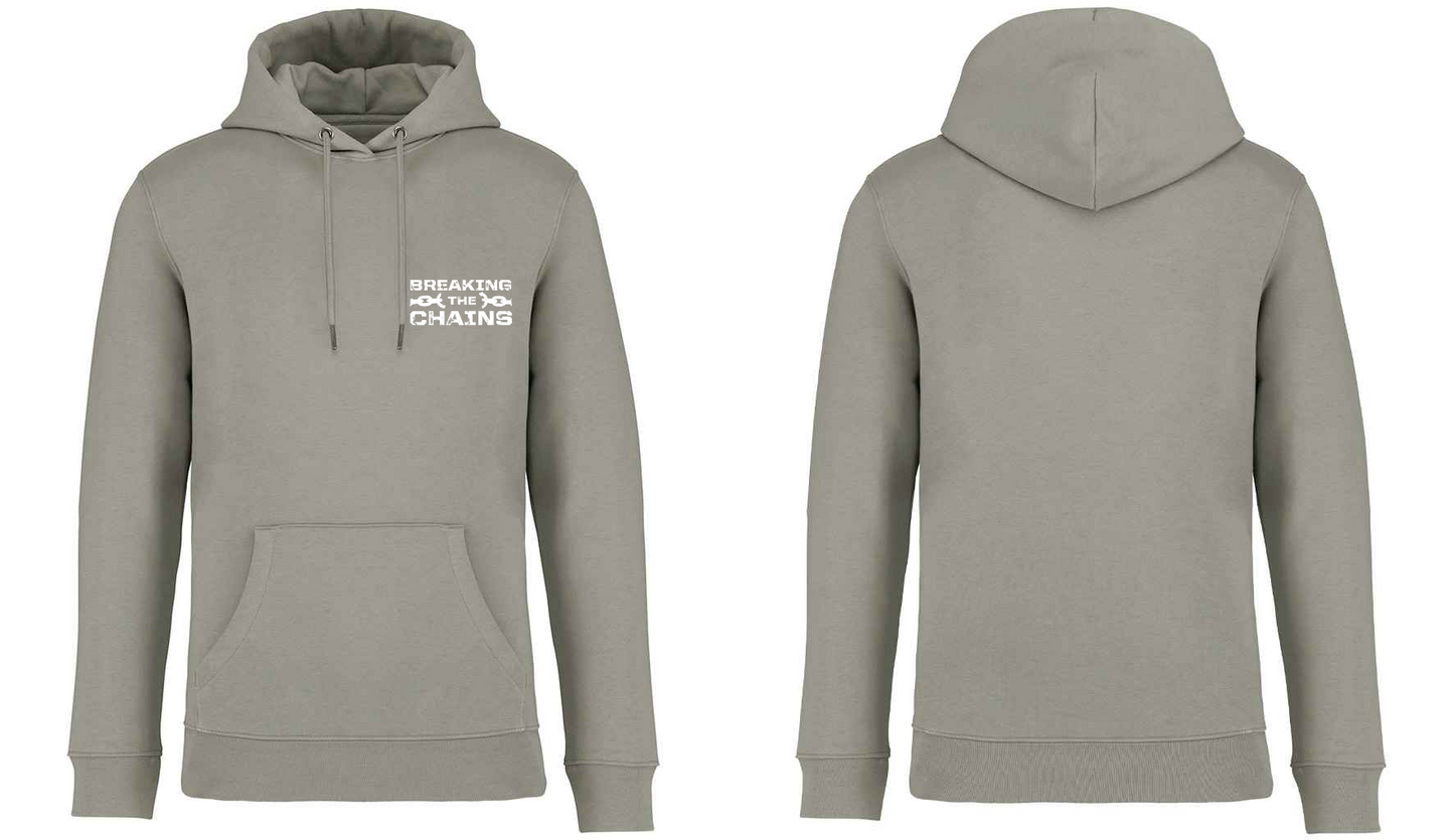 Breaking The Chains Pocket Logo Unisex Hoodie