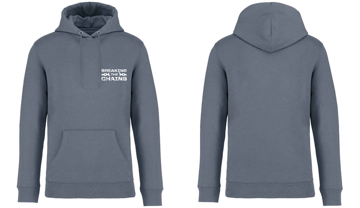 Breaking The Chains Pocket Logo Unisex Hoodie