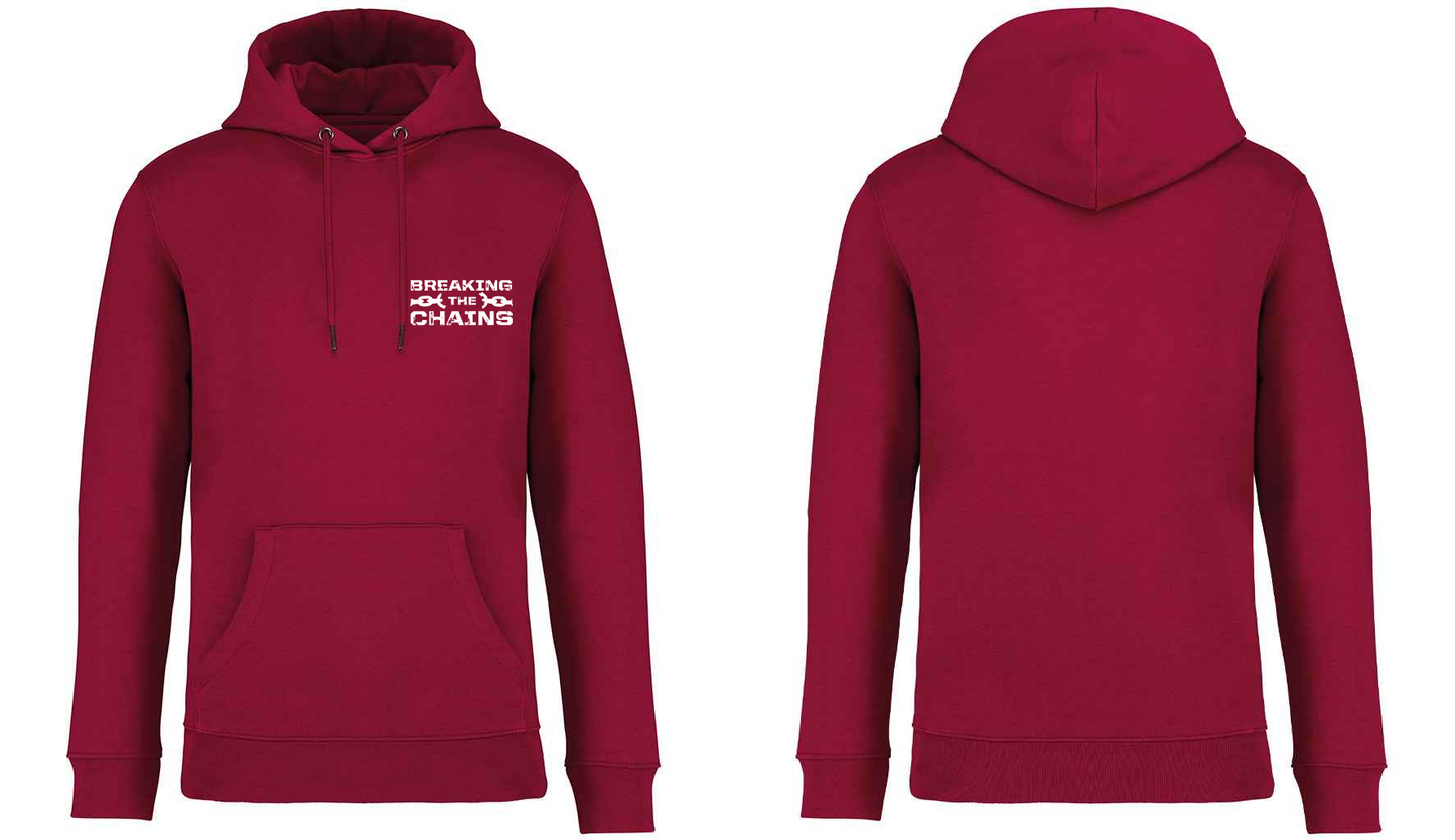 Breaking The Chains Pocket Logo Unisex Hoodie