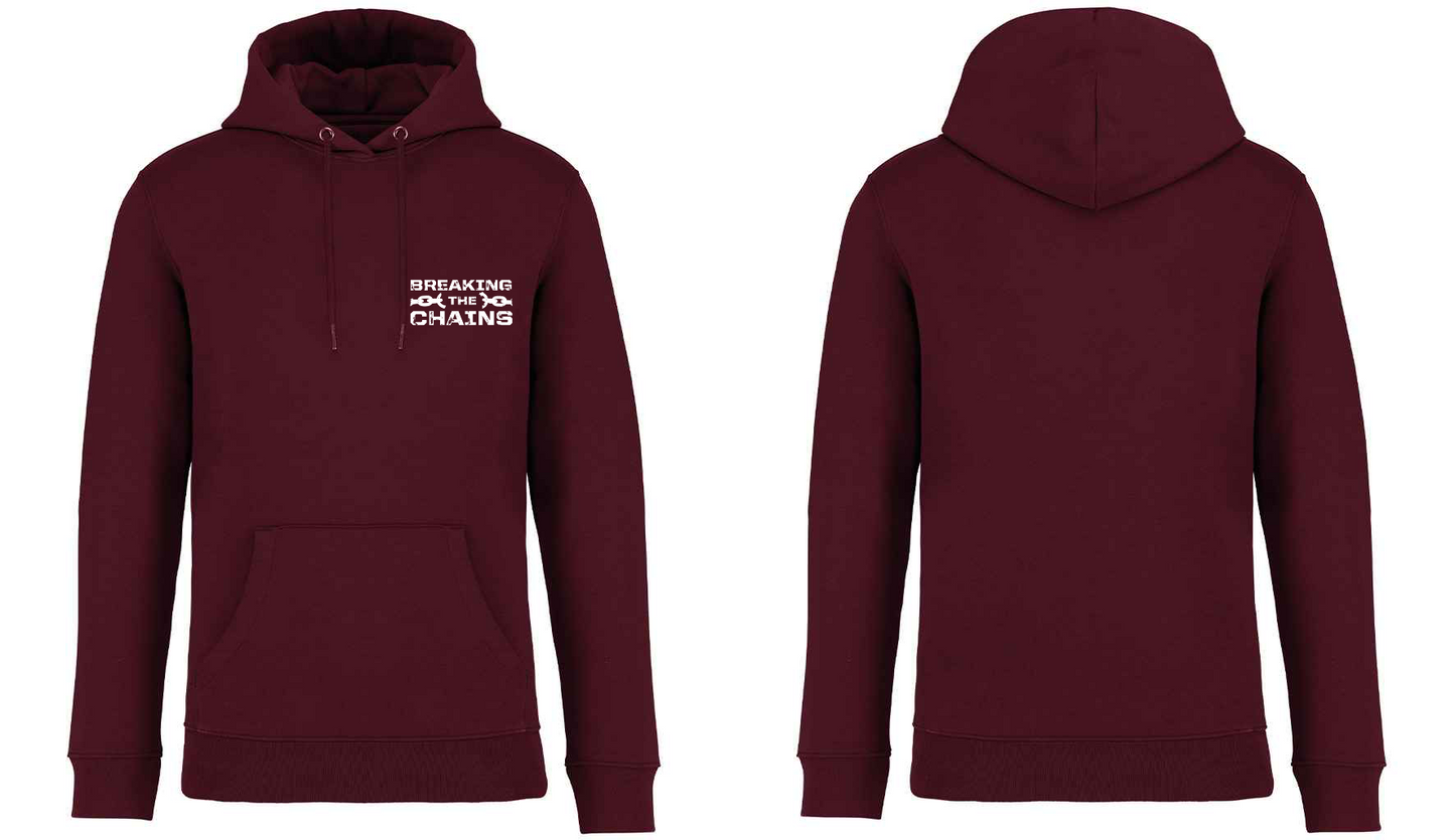 Breaking The Chains Pocket Logo Unisex Hoodie