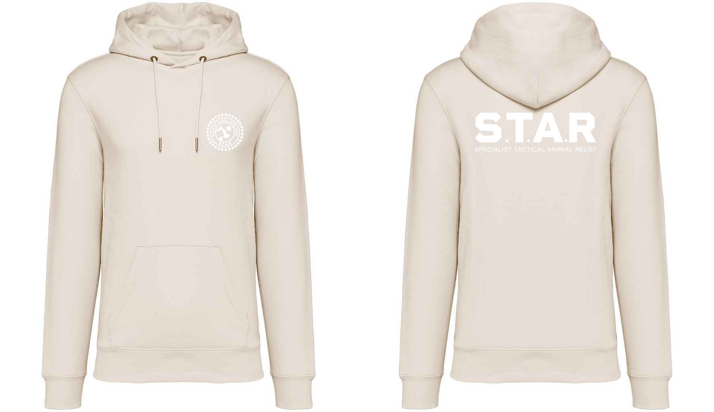 S.T.A.R Print and Logo Unisex Hoodie