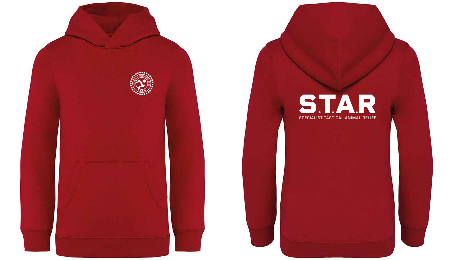 S.T.A.R Print and Logo Kids Hoodie