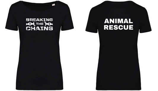 Breaking The Chains: Animal Rescue Ladies T-Shirt