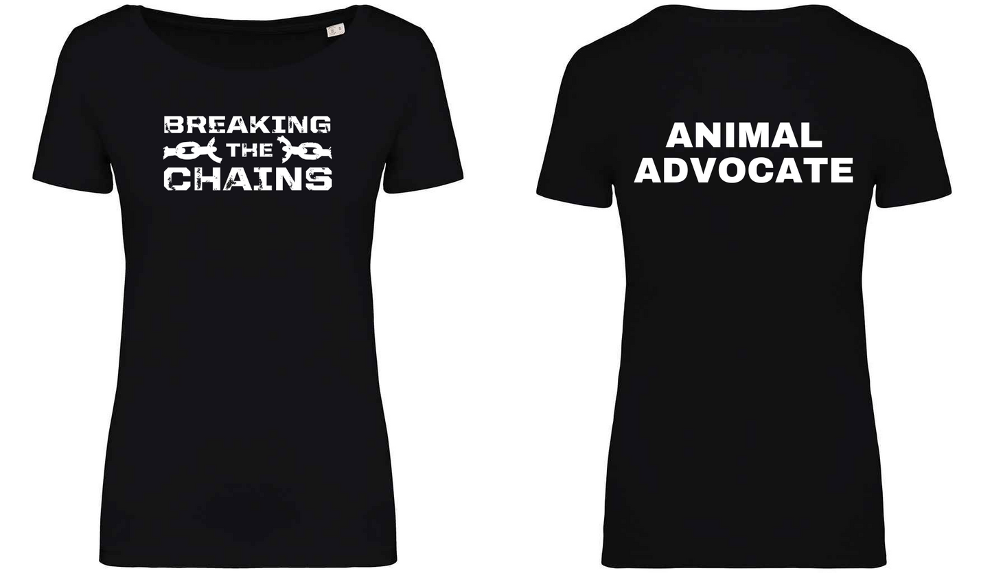 Breaking The Chains: Animal Advocate Ladies T-Shirt