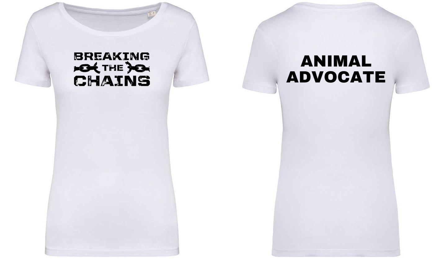 Breaking The Chains: Animal Advocate Ladies T-Shirt