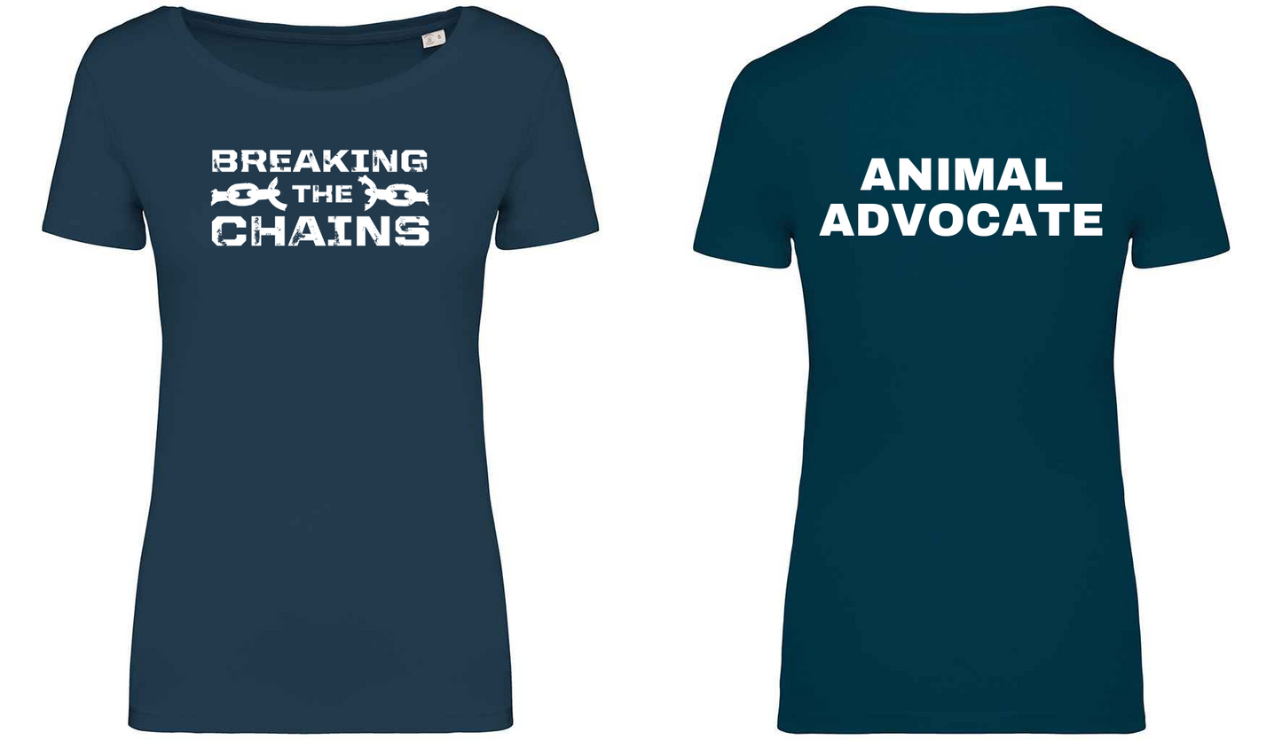 Breaking The Chains: Animal Advocate Ladies T-Shirt