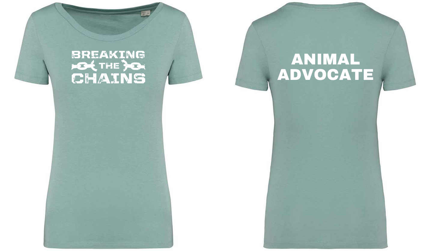 Breaking The Chains: Animal Advocate Ladies T-Shirt