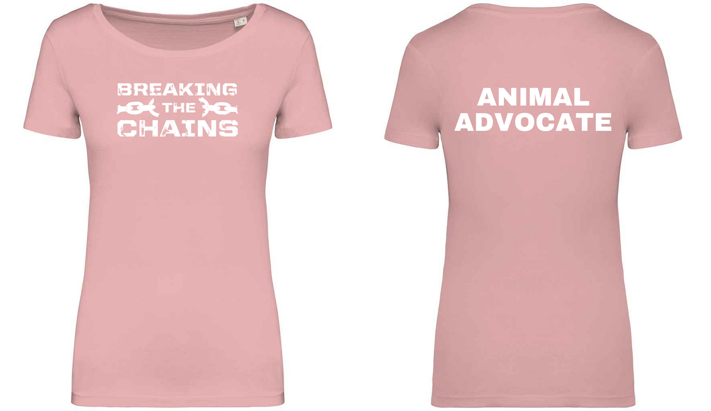 Breaking The Chains: Animal Advocate Ladies T-Shirt