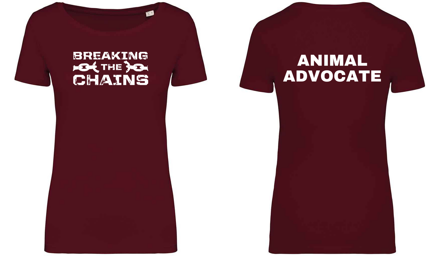 Breaking The Chains: Animal Advocate Ladies T-Shirt