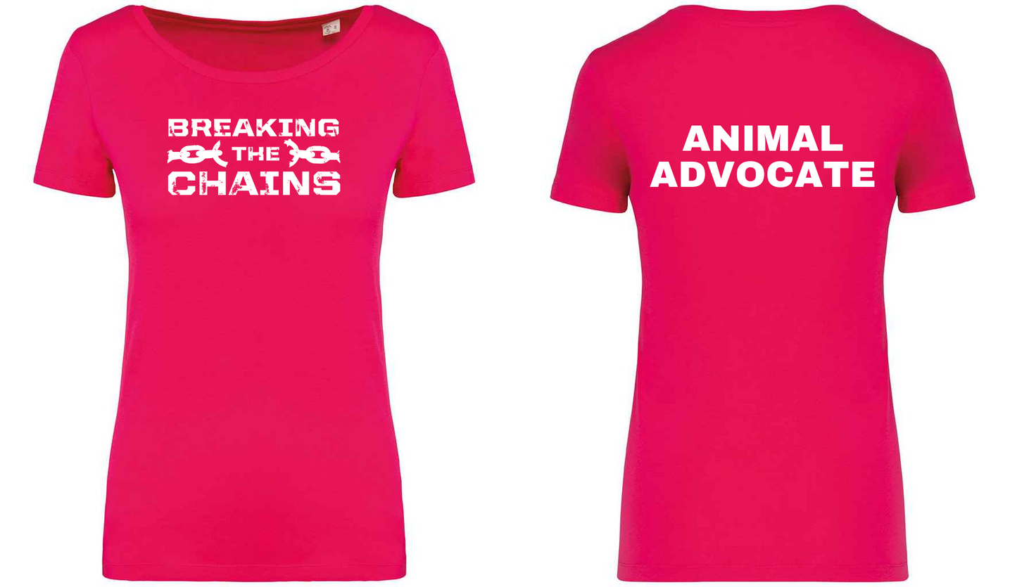 Breaking The Chains: Animal Advocate Ladies T-Shirt