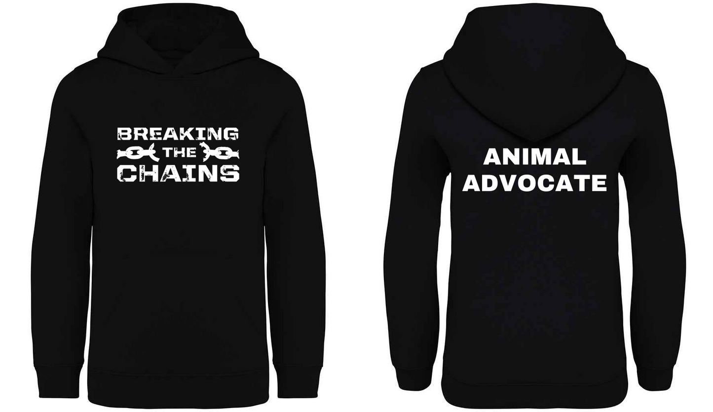 Breaking The Chains: Animal Advocate Kids Hoodie