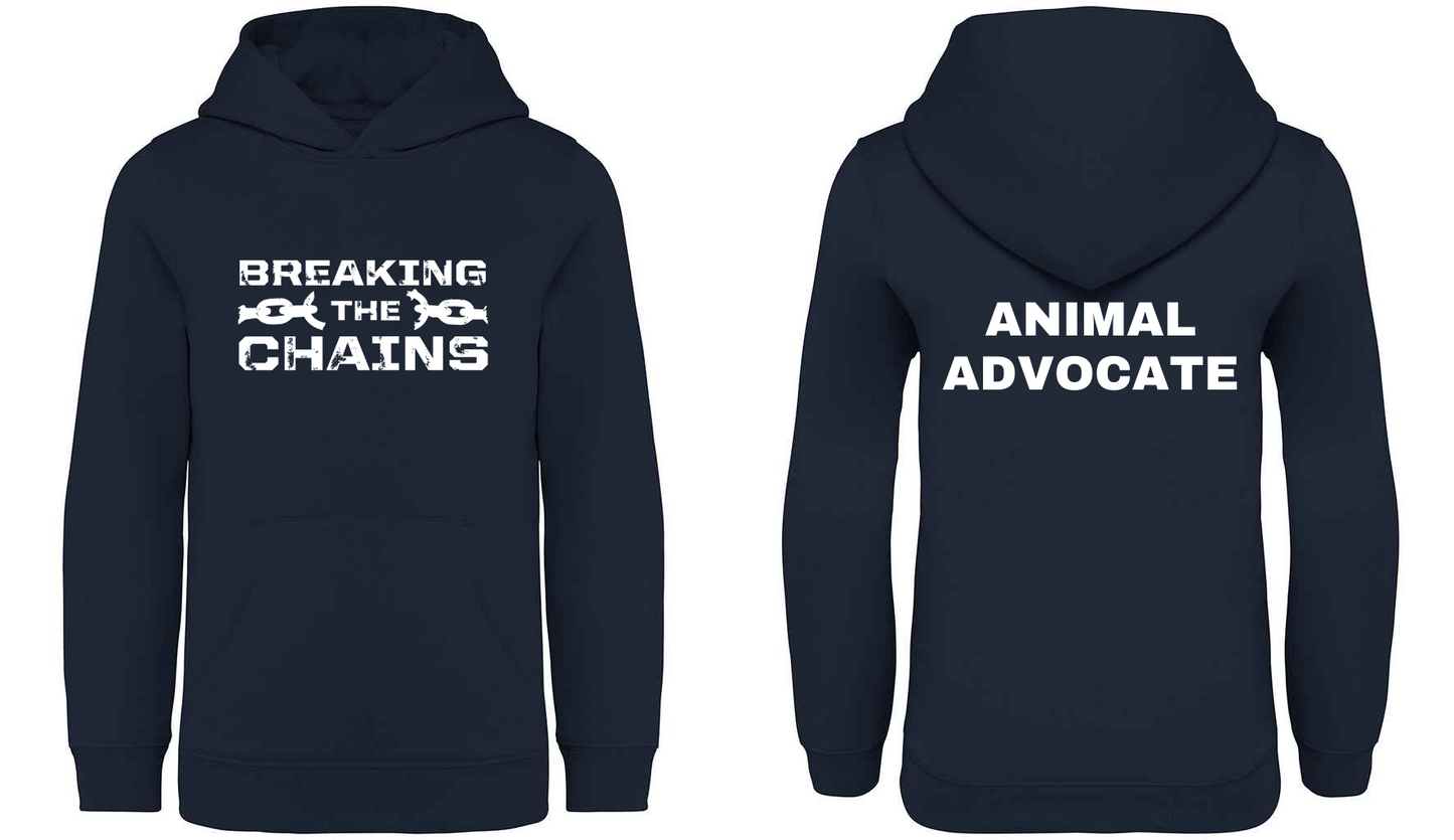 Breaking The Chains: Animal Advocate Kids Hoodie