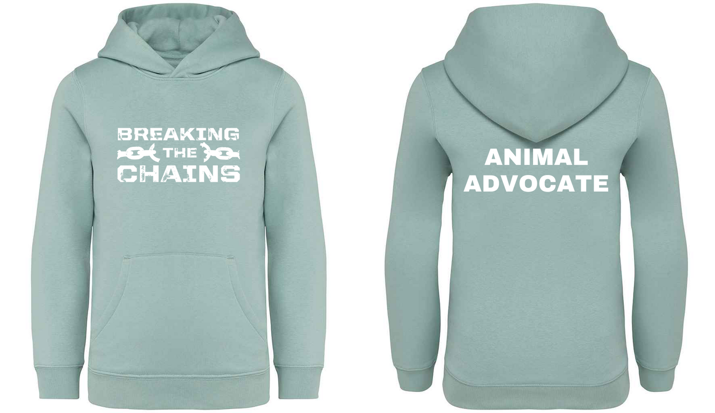 Breaking The Chains: Animal Advocate Kids Hoodie