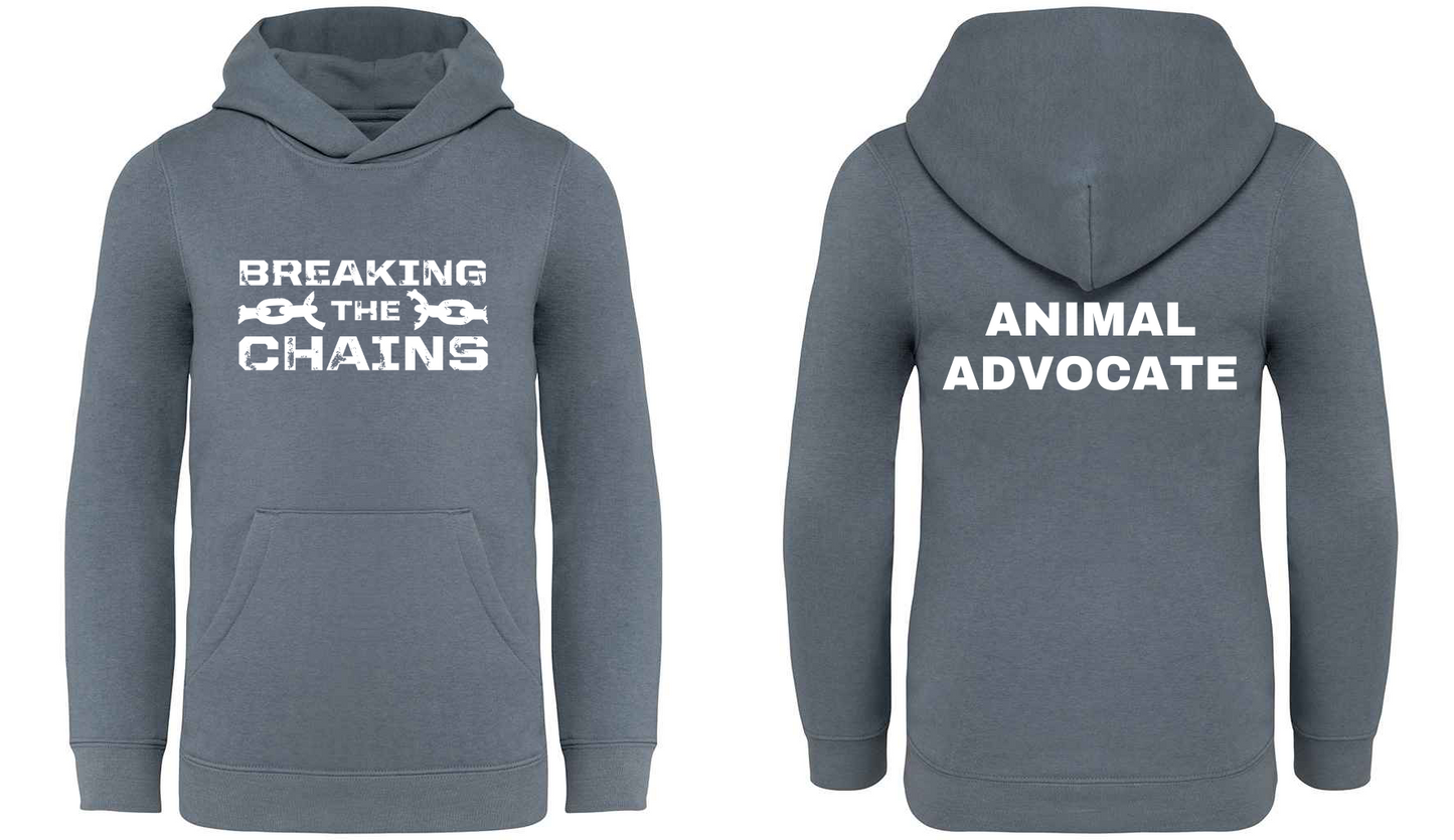 Breaking The Chains: Animal Advocate Kids Hoodie