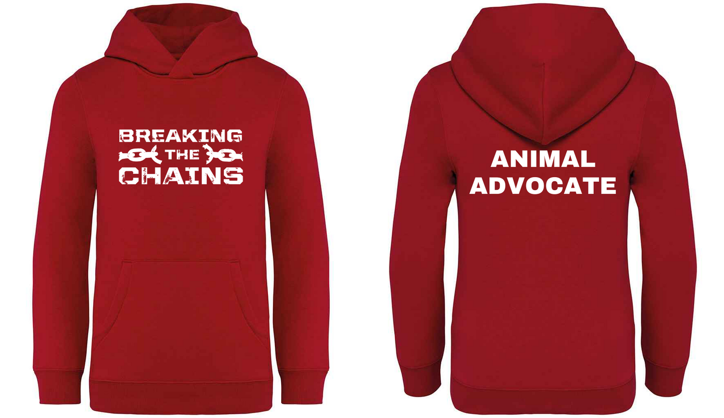 Breaking The Chains: Animal Advocate Kids Hoodie