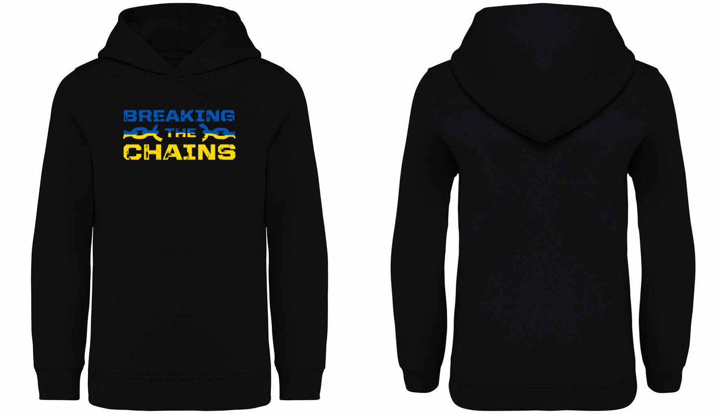 Ukraine Breaking The Chains Kids Hoodie