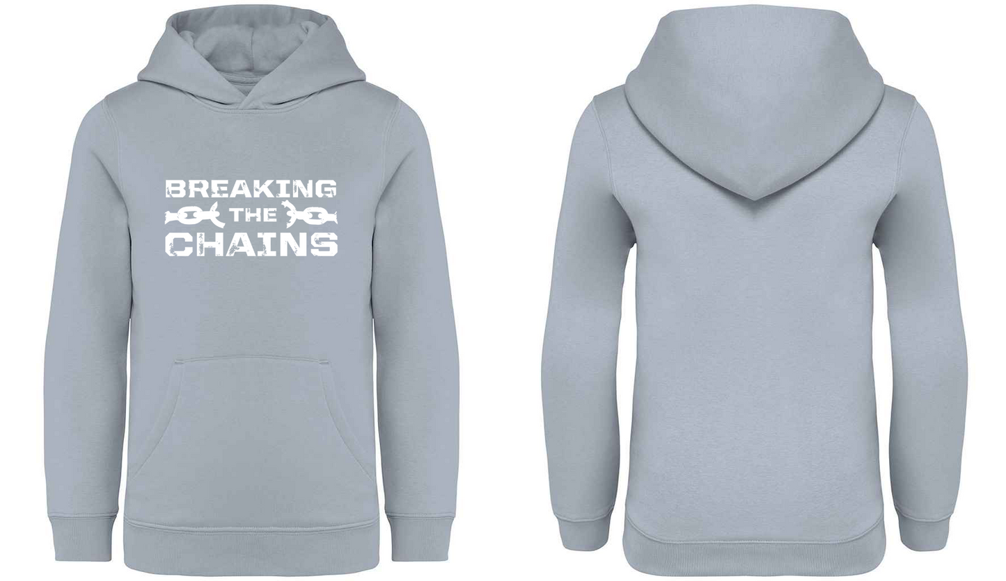 Breaking The Chains Front Logo Kids Hoodie