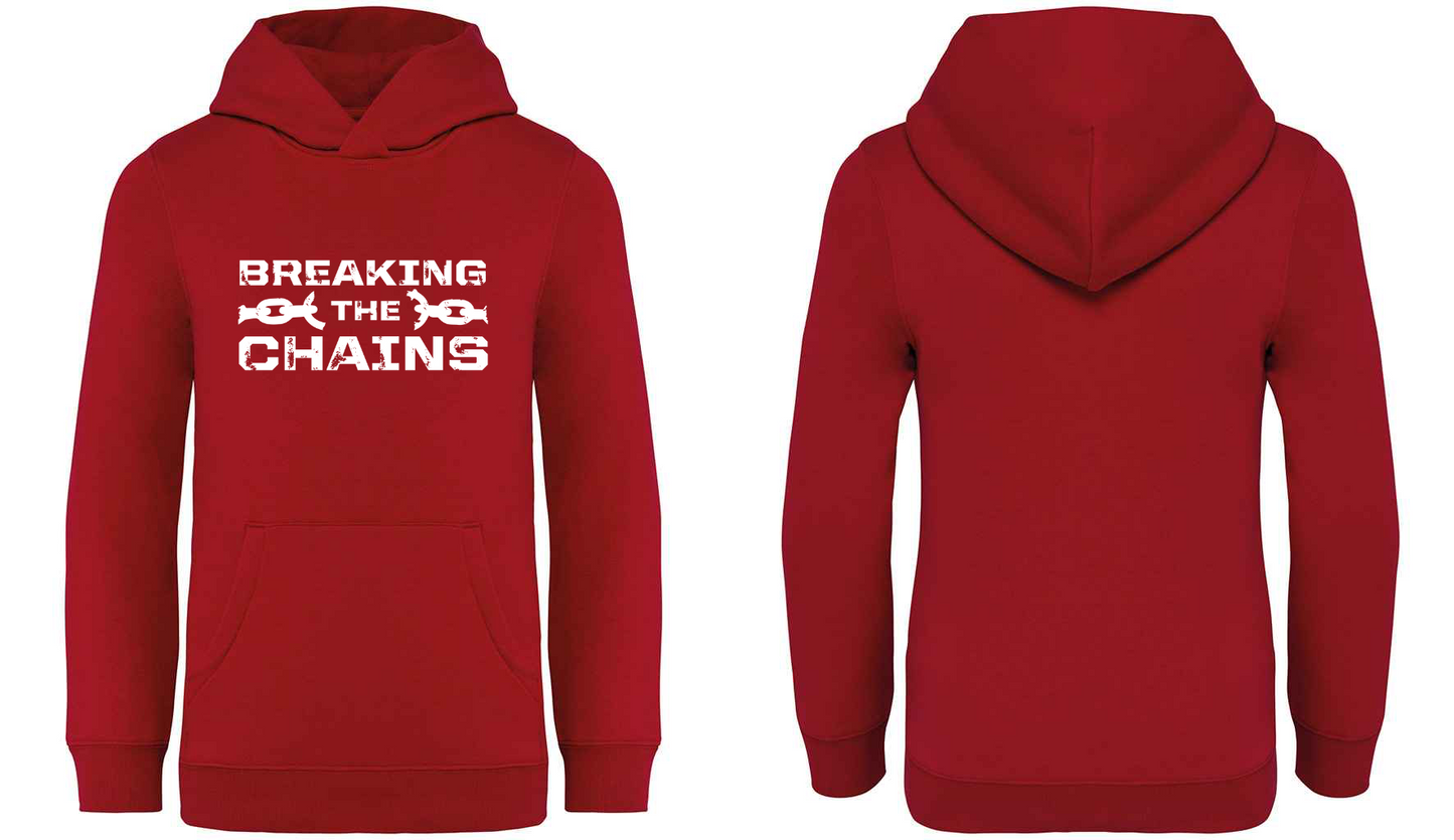 Breaking The Chains Front Logo Kids Hoodie