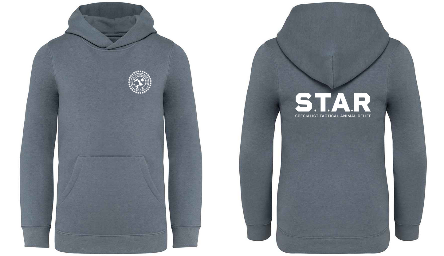 S.T.A.R Print and Logo Kids Hoodie