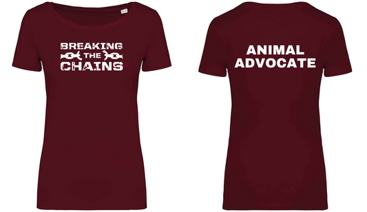 Breaking The Chains: Animal Advocate Ladies T-Shirt